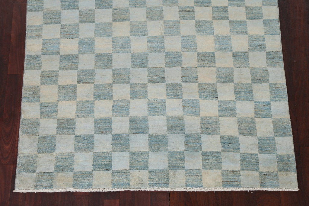 Checkered Gabbeh Kashkoli Oriental Area Rug 5x7