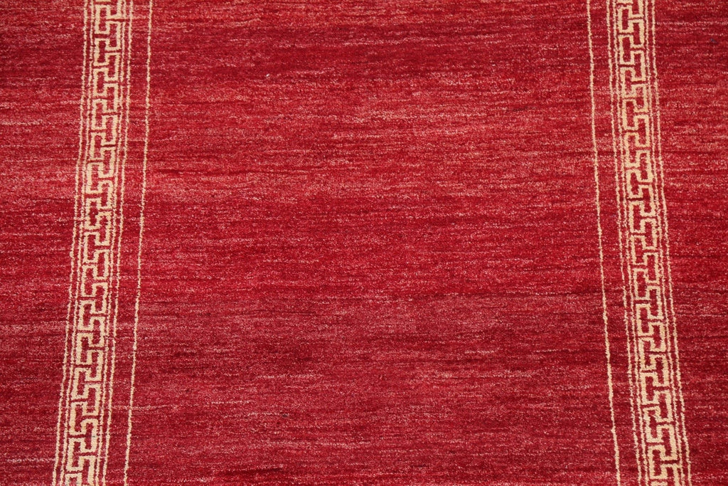 Red Gabbeh Kashkoli Oriental Handmade Rug 4x6