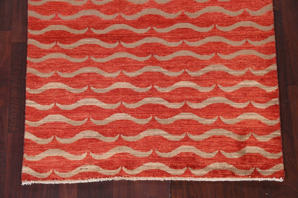 Modern Gabbeh Kashkoli Oriental Wool Rug 4x6