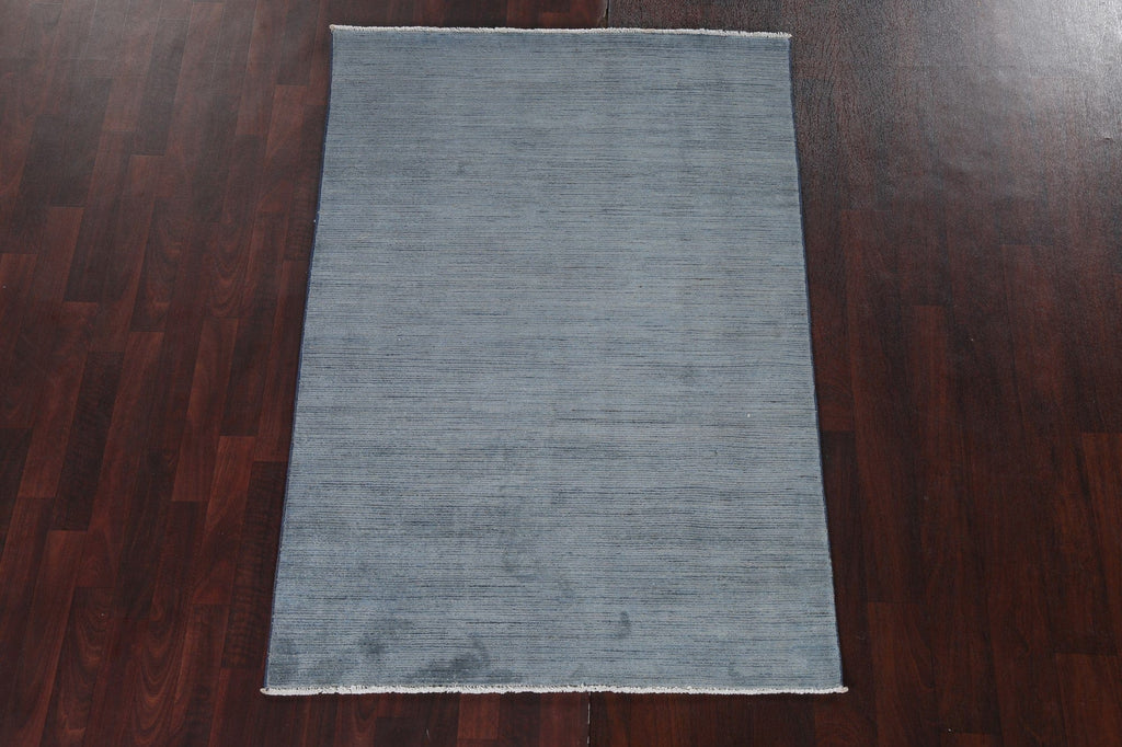 Contemporary Gray/ Blue Gabbeh Kashkoli Oriental Rug 4x6