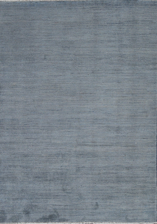 Contemporary Gray/ Blue Gabbeh Kashkoli Oriental Rug 4x6