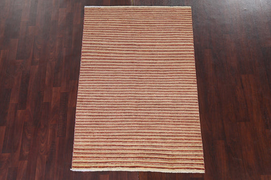 Striped Wool Gabbeh Kashkoli Oriental Rug 4x6