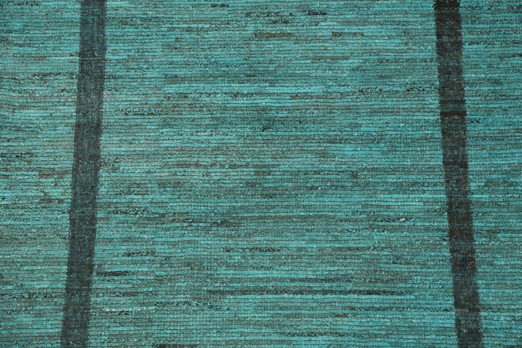 Contemporary Green Gabbeh Kashkoli Oriental Rug 5x6