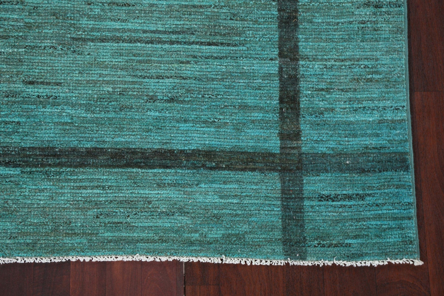 Contemporary Green Gabbeh Kashkoli Oriental Rug 5x6