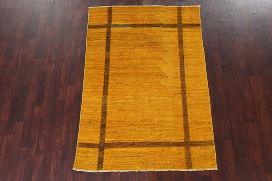 Contemporary Gabbeh Kashkoli Oriental Wool Rug 4x6