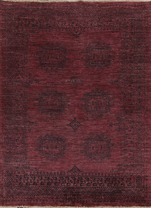 Handmade Gabbeh Kashkoli Oriental Rug 6x7