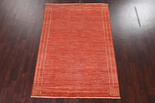 Handmade Wool Gabbeh Kashkoli Oriental Rug 6x8