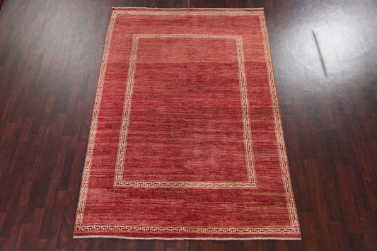 Geometric Gabbeh Kashkoli Oriental Handmade Rug 6x9