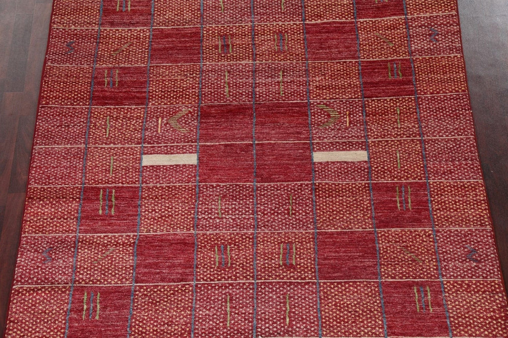 Geometric Gabbeh Kashkoli Oriental Area Rug 6x9