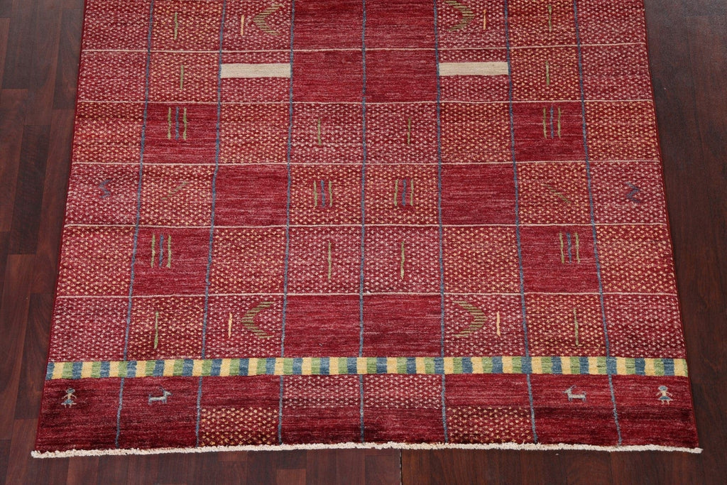 Geometric Gabbeh Kashkoli Oriental Area Rug 6x9