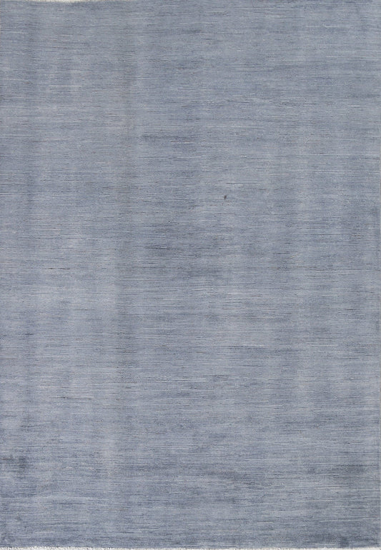 Gray/ Blue Gabbeh Kashkoli Oriental Handmade Rug 6x8