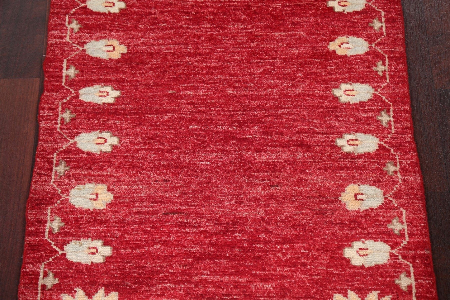 Red Wool Gabbeh Kashkoli Oriental Rug 2x3