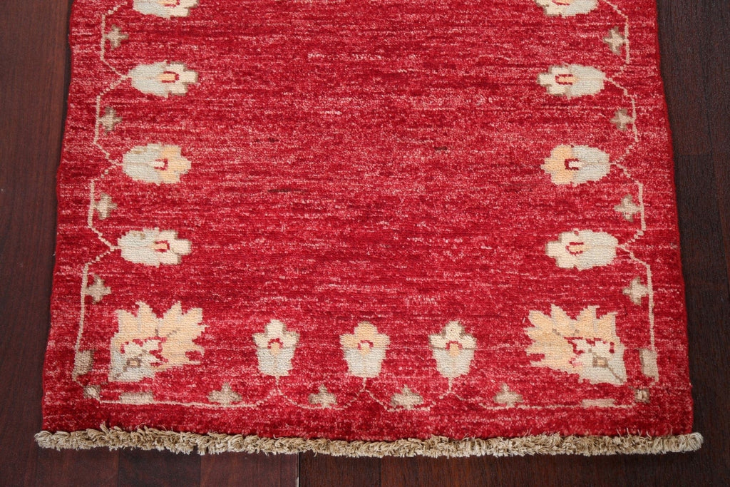 Red Wool Gabbeh Kashkoli Oriental Rug 2x3