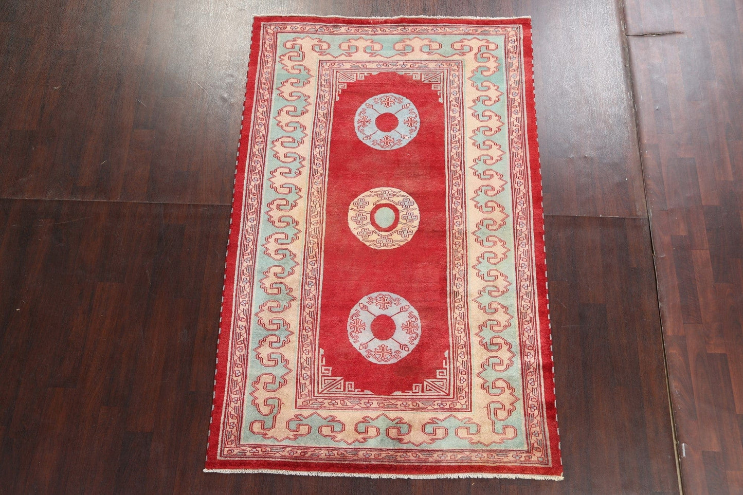 Red Handmade Gabbeh Kashkoli Oriental Area Rug 5x8