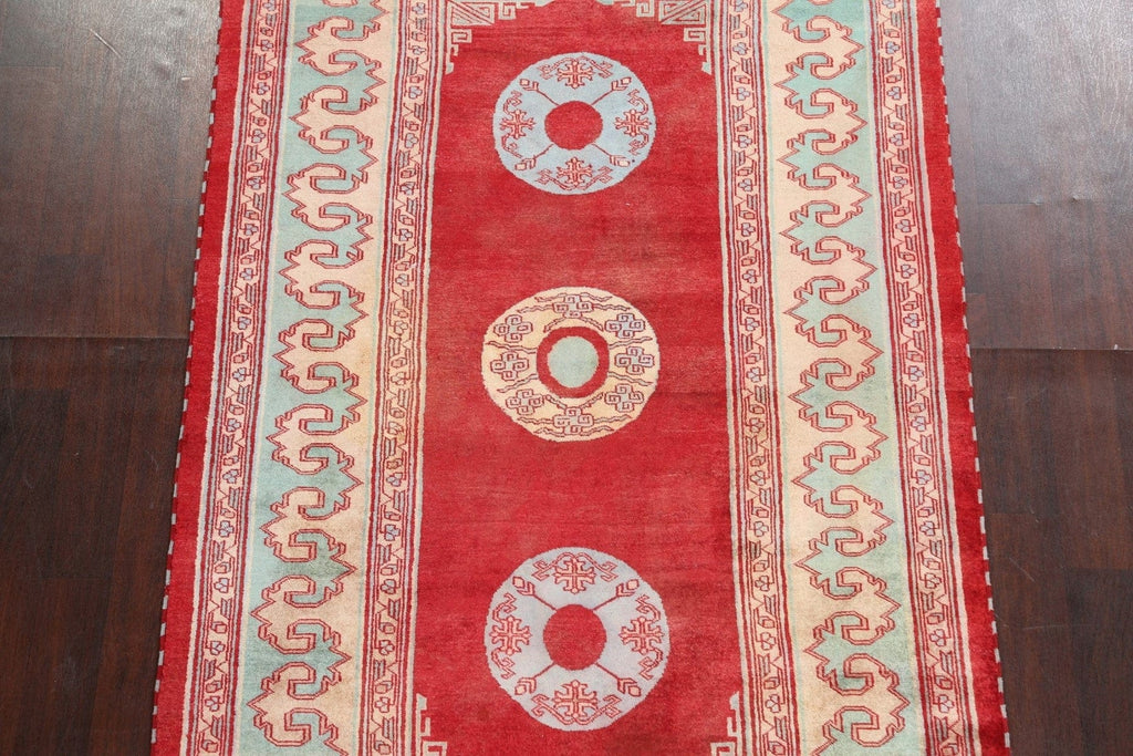 Red Handmade Gabbeh Kashkoli Oriental Area Rug 5x8