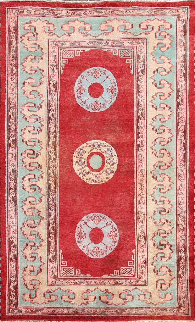 Red Handmade Gabbeh Kashkoli Oriental Area Rug 5x8