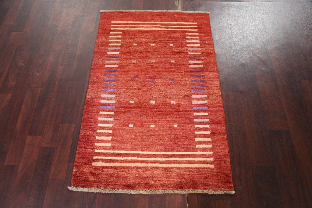 Geometric Gabbeh Kashkoli Oriental Handmade Rug 3x4