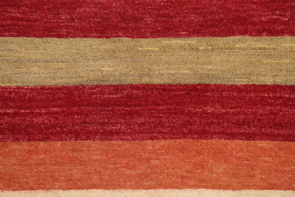 Modern Striped Gabbeh Kashkoli Oriental Rug 2x3