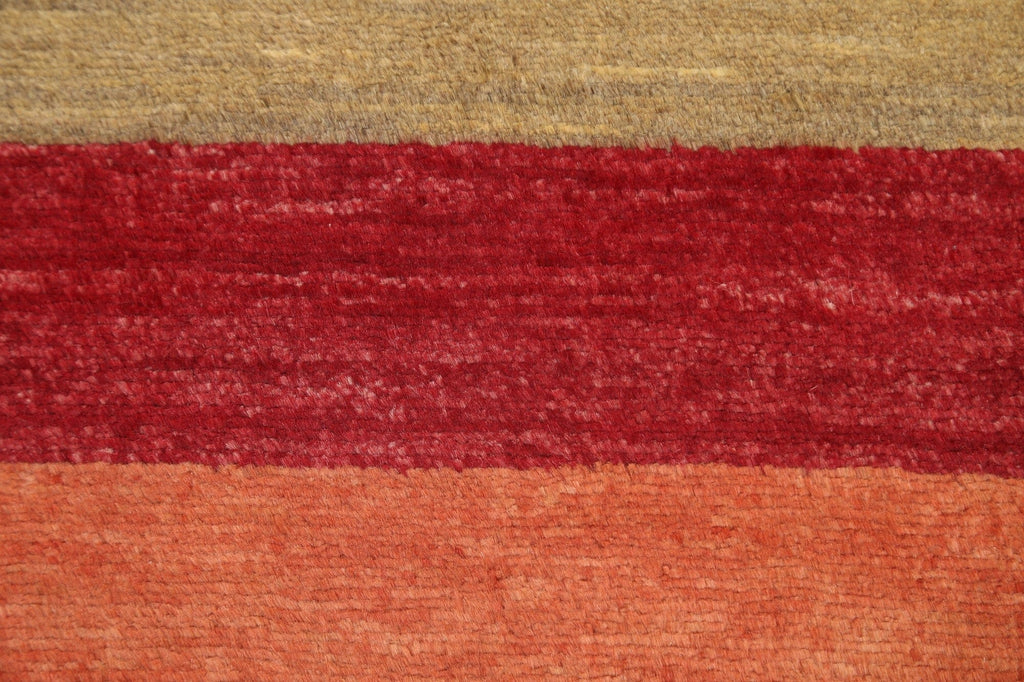 Modern Striped Gabbeh Kashkoli Oriental Rug 2x3