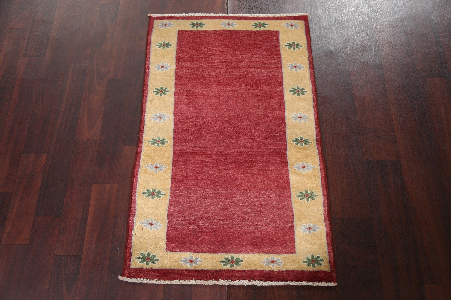 Handmade Gabbeh Kashkoli Oriental Wool Rug 2x3