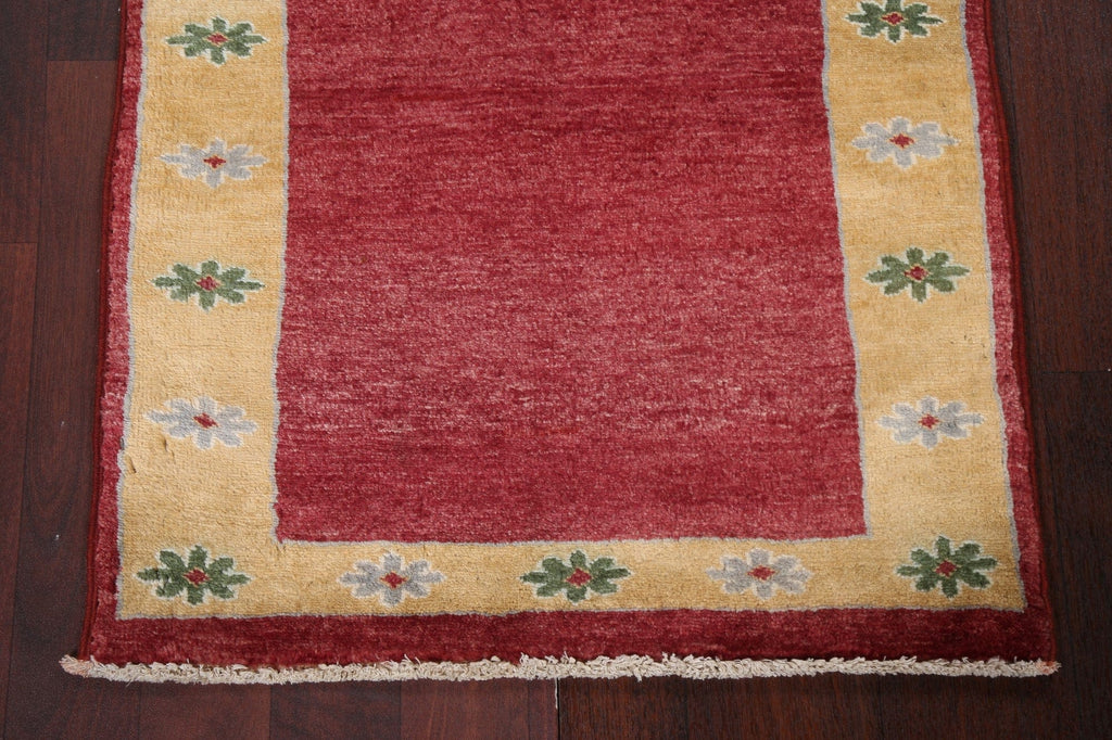 Handmade Gabbeh Kashkoli Oriental Wool Rug 2x3