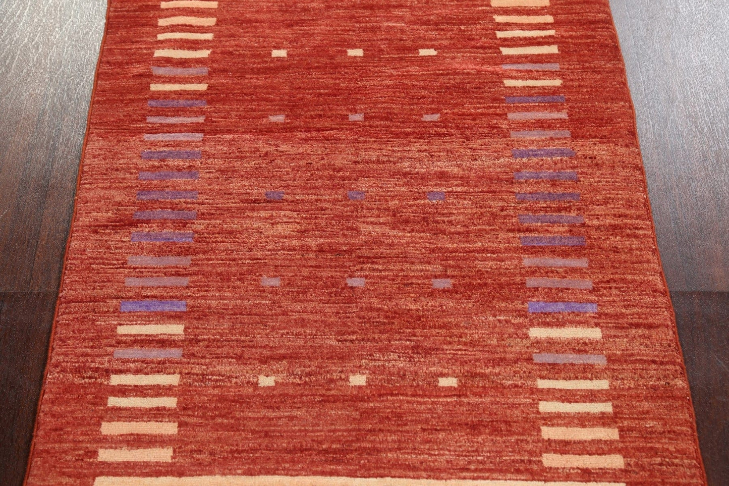 Geometric Gabbeh Kashkoli Oriental Wool Rug 3x4