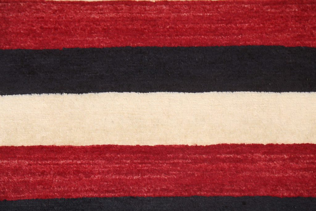 Striped Wool Gabbeh Kashkoli Oriental Rug 2x3