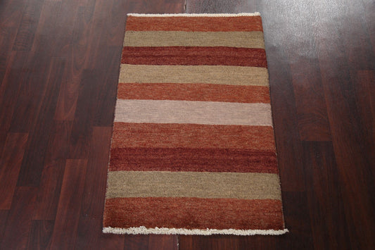 Striped Gabbeh Kashkoli Oriental Rug 2x3