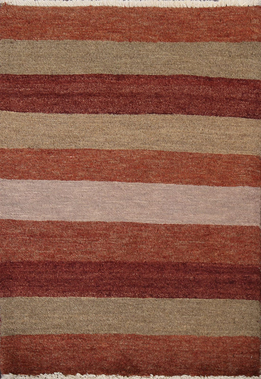 Striped Gabbeh Kashkoli Oriental Rug 2x3