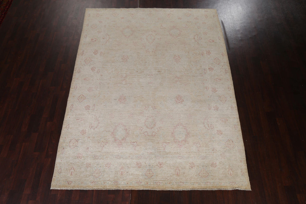 Vegetable Dye Muted Oushak Oriental Rug 8x10