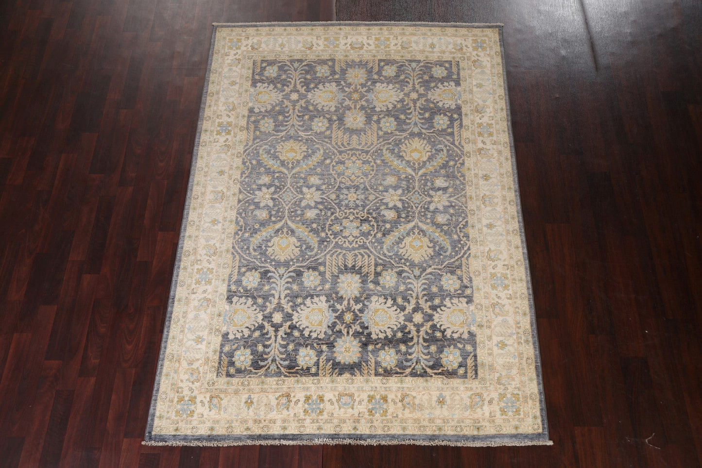 Vegetable Dye Chobi Peshawar Oriental Area Rug 6x8