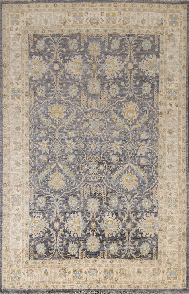 Vegetable Dye Chobi Peshawar Oriental Area Rug 6x8