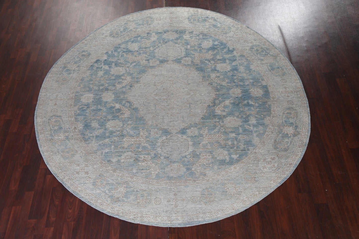 Vegetable Dye Round Oushak Turkish Rug 10x10