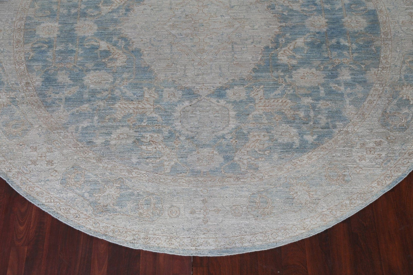 Vegetable Dye Round Oushak Turkish Rug 10x10