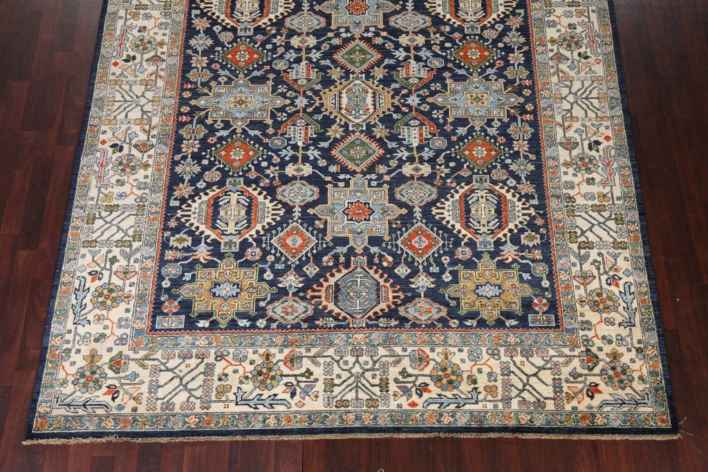 Vegetable Dye Blue Yalameh Oriental Wool Rug 8x10