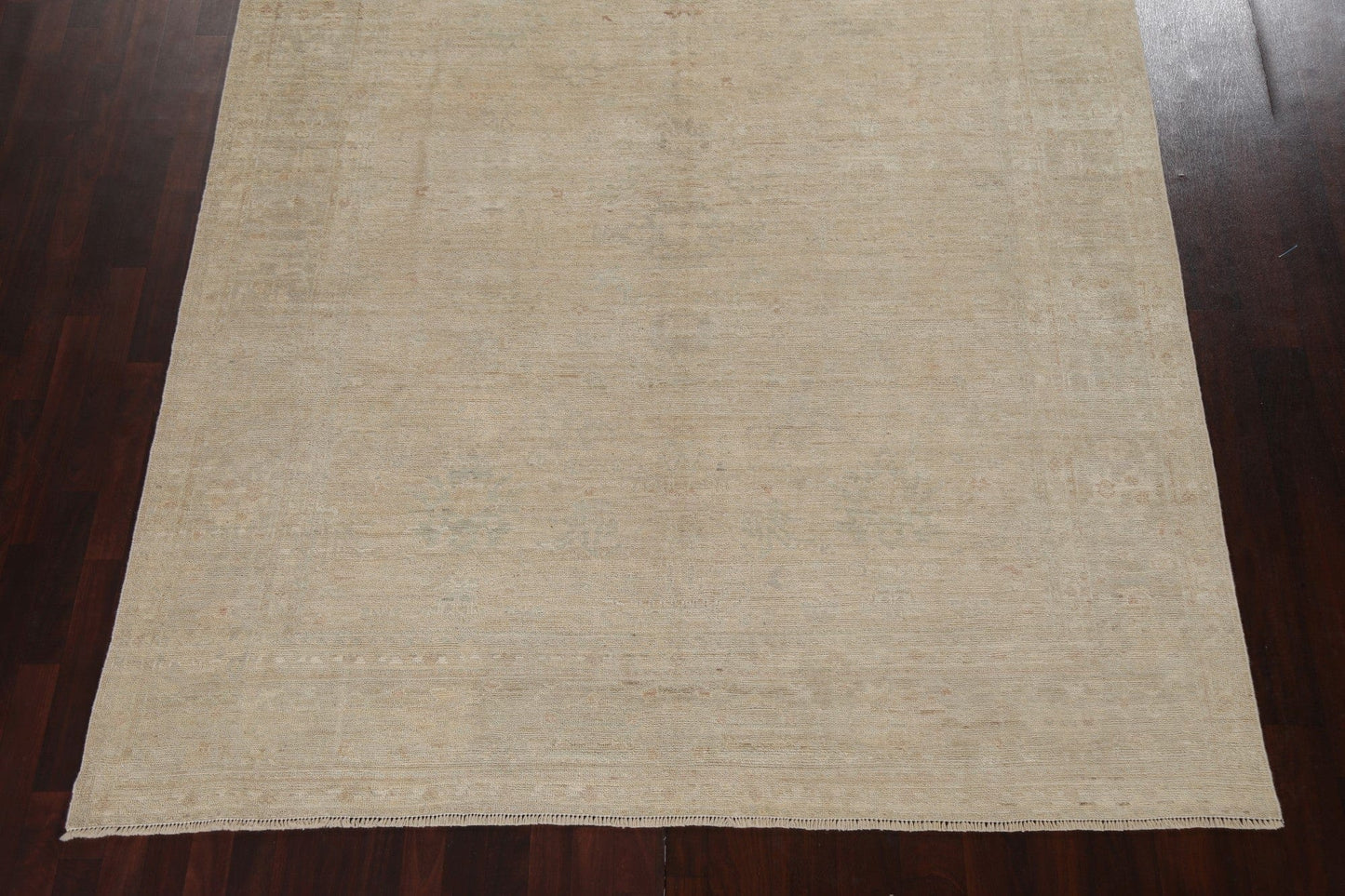 Vegetable Dye Muted Oushak Oriental Wool Rug 8x9