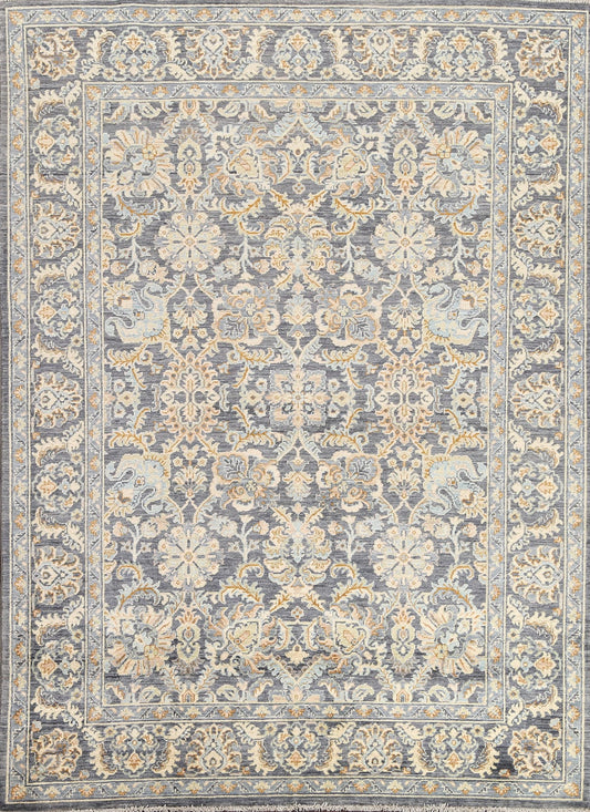 Vegetable Dye Chobi Peshawar Oriental Area Rug 6x8