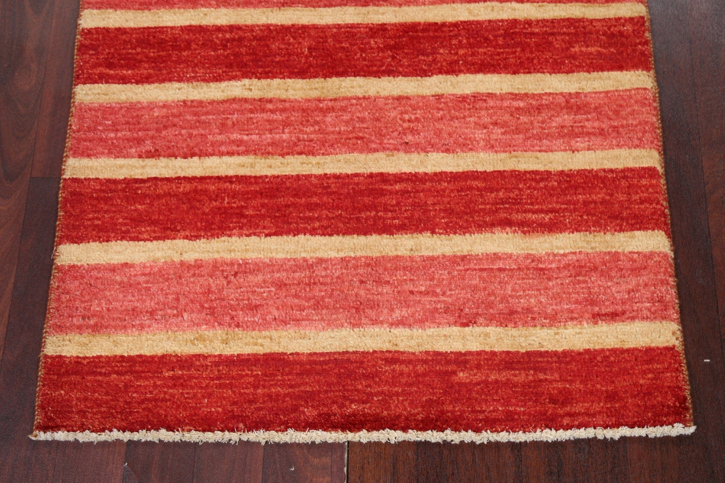 Striped Wool Gabbeh Kashkoli Oriental Rug 3x4