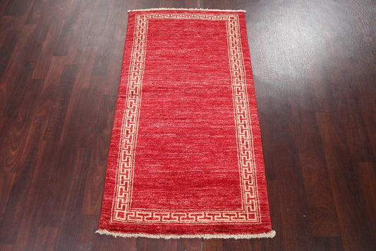 Handmade Gabbeh Kashkoli Oriental Wool Rug 2x4