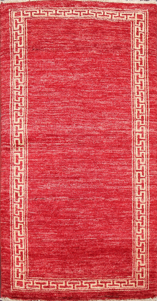 Handmade Gabbeh Kashkoli Oriental Wool Rug 2x4