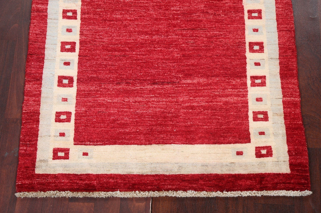 Red Gabbeh Kashkoli Oriental Handmade Rug 3x5