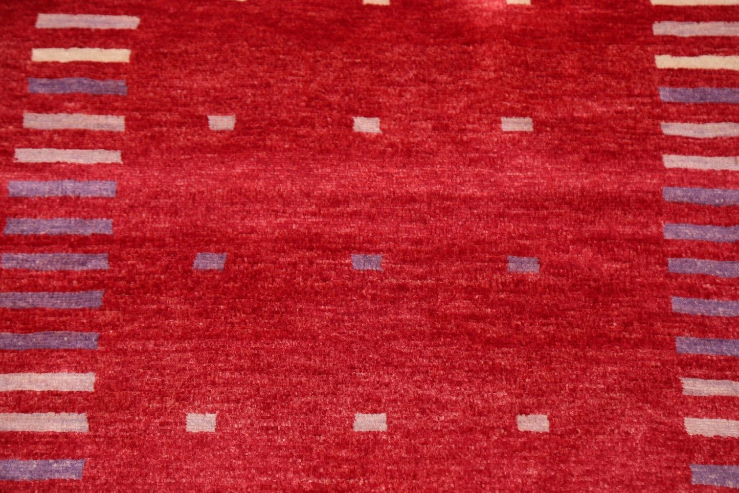 Red Gabbeh Kashkoli Oriental Handmade Rug 3x4