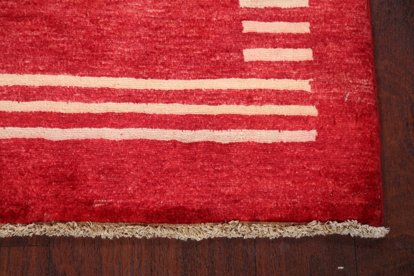 Red Gabbeh Kashkoli Oriental Handmade Rug 3x4