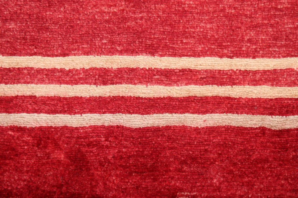 Red Gabbeh Kashkoli Oriental Handmade Rug 3x4