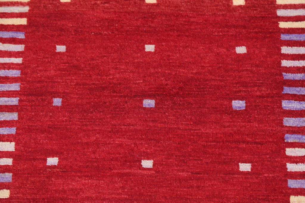 Red Gabbeh Kashkoli Oriental Area Rug 2x3