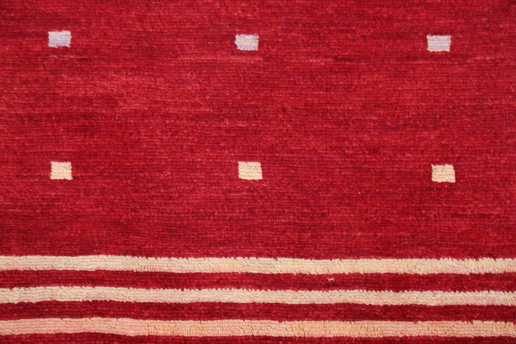 Red Gabbeh Kashkoli Oriental Area Rug 2x3