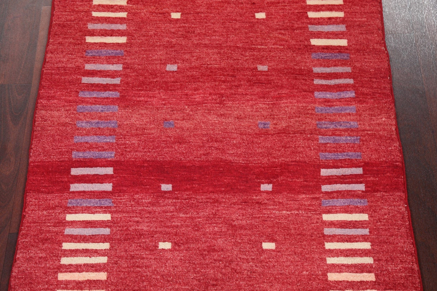 Handmade Red Gabbeh Kashkoli Oriental Rug 3x4