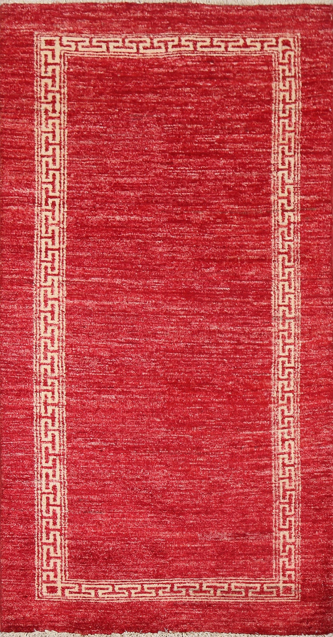 Red Gabbeh Kashkoli Oriental Runner Rug 2x5