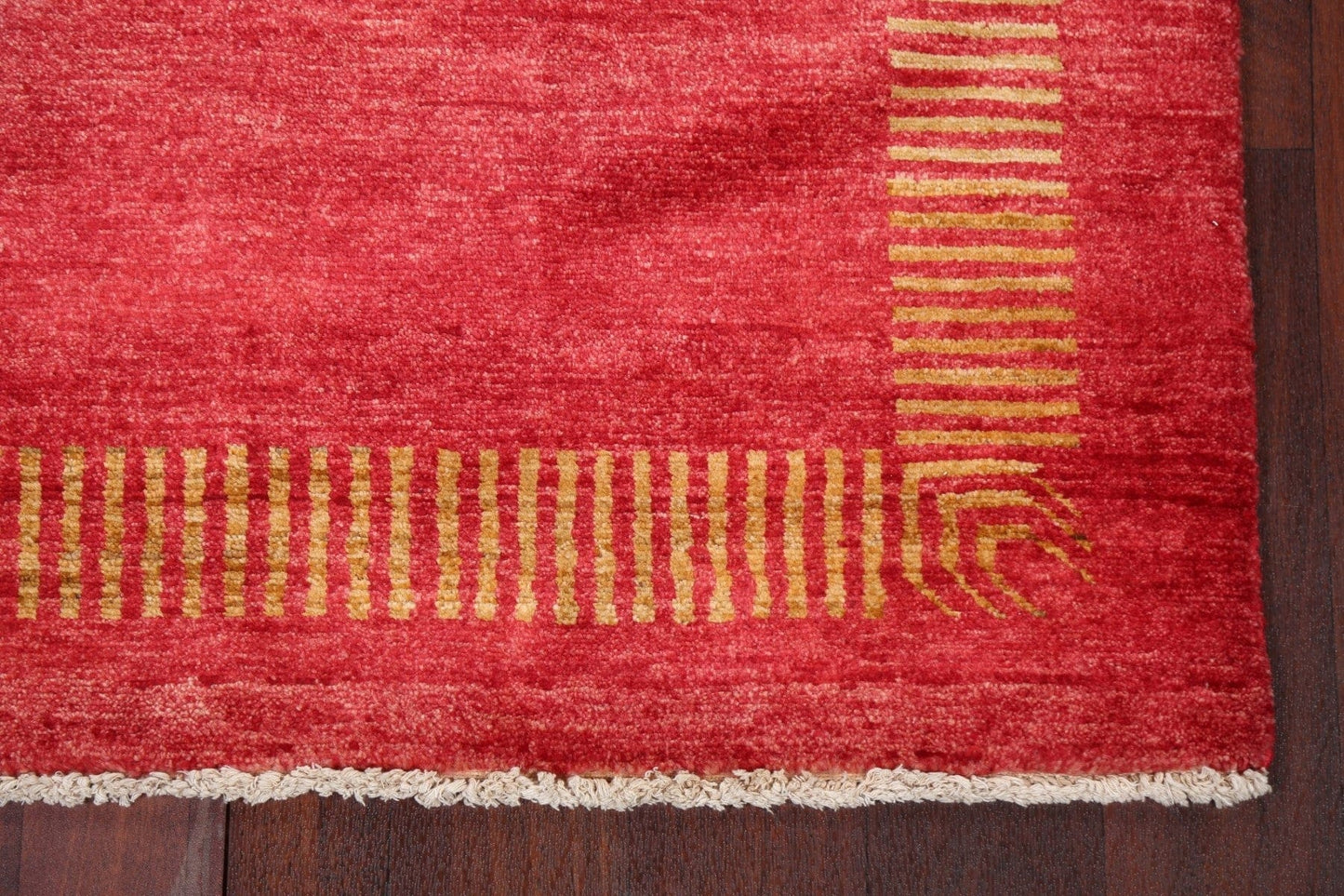 Red Gabbeh Kashkoli Oriental Wool Rug 3x5