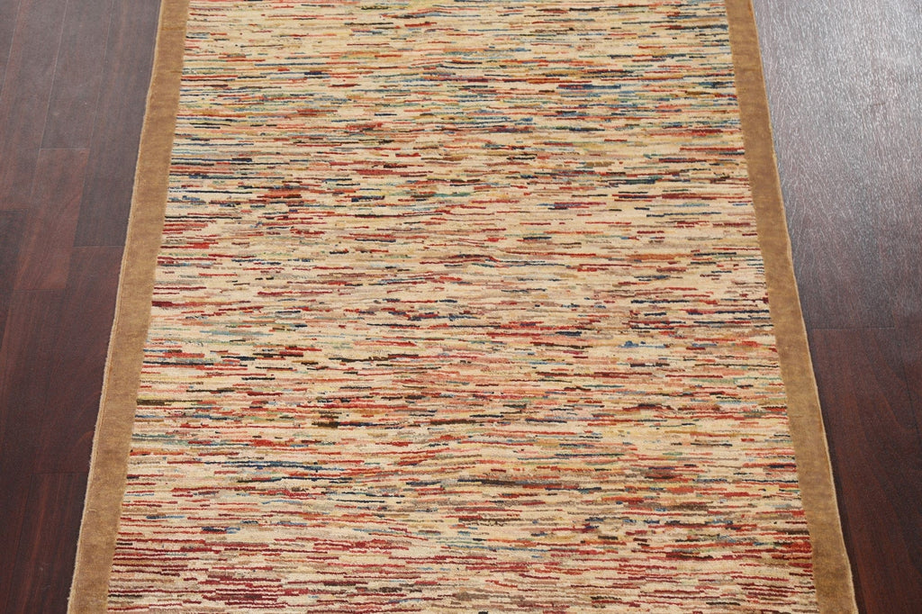 Contemporary Gabbeh Kashkoli Oriental Area Rug 4x7